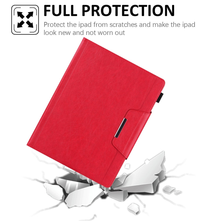 For iPad Pro 13 2024 Solid Color Metal Buckle Leather Smart Tablet Case(Red) - iPad Pro 13 2024 Cases by PMC Jewellery | Online Shopping South Africa | PMC Jewellery | Buy Now Pay Later Mobicred