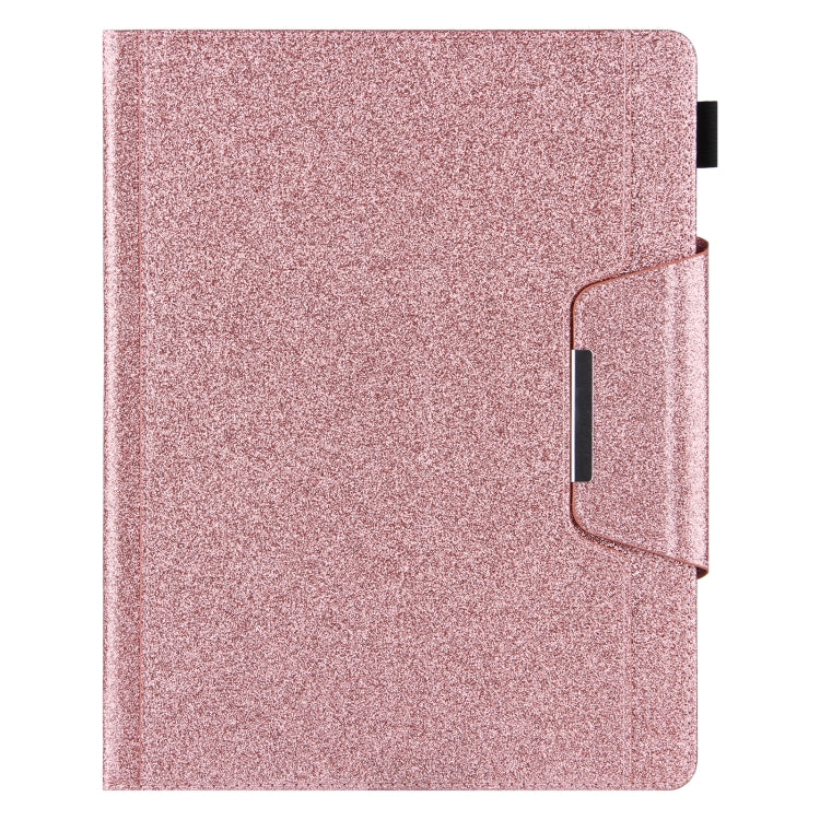 For iPad Pro 11 2024 Glitter Metal Buckle Leather Smart Tablet Case(Rose Gold) - iPad Pro 11 2024 Cases by PMC Jewellery | Online Shopping South Africa | PMC Jewellery | Buy Now Pay Later Mobicred