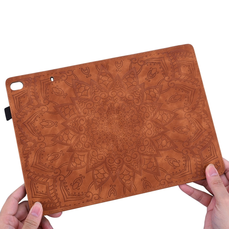 For iPad Pro 13 2024 Calf Texture Embossed Leather Tablet Case(Brown) - iPad Pro 13 2024 Cases by PMC TechLife | Online Shopping South Africa | PMC TechLife | Buy Now Pay Later Mobicred