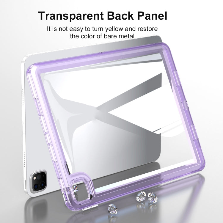 For iPad Air 11 2025 / 2024 Transparent Acrylic Tablet Case(Black) - iPad Air 11 2025 / 2024 Cases by PMC Jewellery | Online Shopping South Africa | PMC Jewellery | Buy Now Pay Later Mobicred