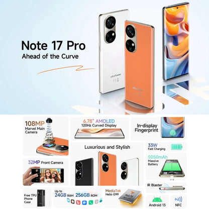 Ulefone Note 17 Pro, 12GB+256GB, Screen Fingerprint, 6.78 inch Android 13 MediaTek Helio G99 MTK6789 Octa Core, NFC, Network: 4G(Velvet Black) - Ulefone by Ulefone | Online Shopping South Africa | PMC Jewellery | Buy Now Pay Later Mobicred