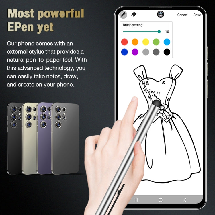 S24 Ultra / C24, 2GB+16GB, 6.8 inch Screen, Android 8.1 7731E Quad Core, Network: 3G, OTG, Dual SIM(Yellow) -  by PMC TechLife | Online Shopping South Africa | PMC TechLife