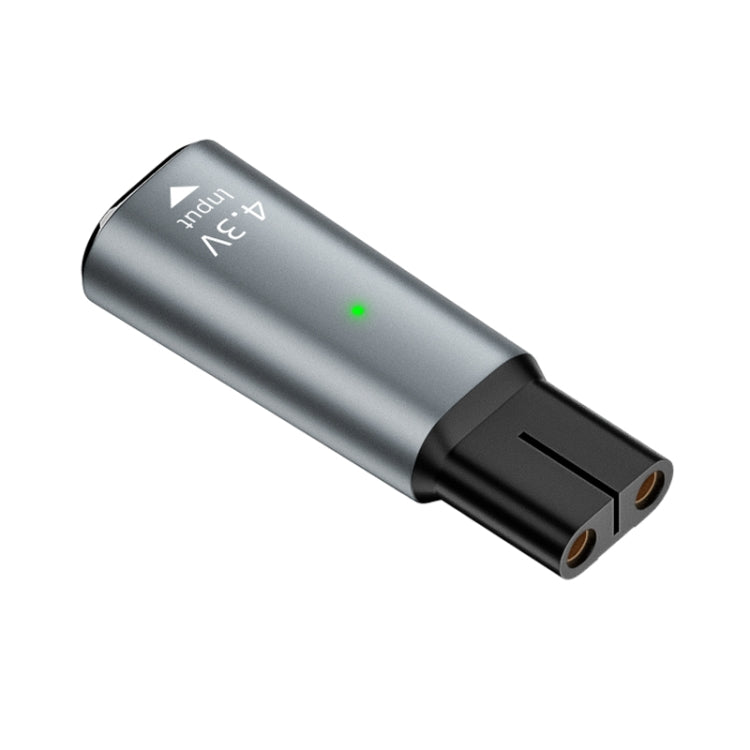Shaver / Clipper Charging Adapter for Philips, Interface:Type-C to 4.3V Single Slot(Grey) - Shavers Parts by PMC TechLife | Online Shopping South Africa | PMC TechLife | Buy Now Pay Later Mobicred