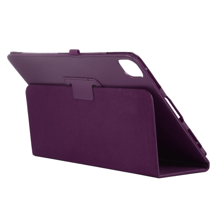 For iPad Pro 11 2024 Litchi Texture Solid Color Leather Tablet Case(Purple) - iPad Pro 11 2024 Cases by PMC Jewellery | Online Shopping South Africa | PMC Jewellery | Buy Now Pay Later Mobicred