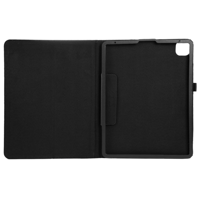 For iPad Pro 11 2024 Litchi Texture Solid Color Leather Tablet Case(Black) - iPad Pro 11 2024 Cases by PMC TechLife | Online Shopping South Africa | PMC TechLife | Buy Now Pay Later Mobicred