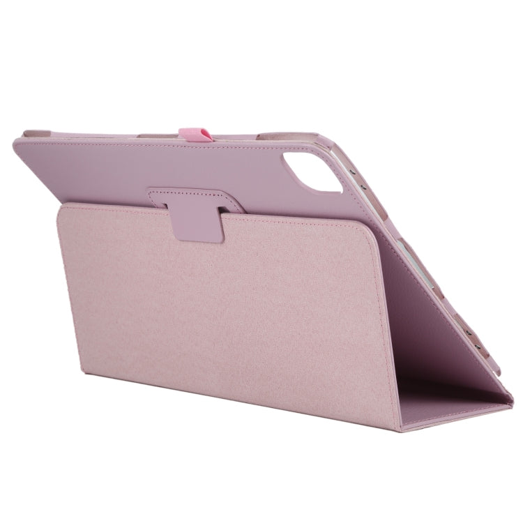For iPad Pro 11 2024 Litchi Texture Solid Color Leather Tablet Case(Pink) - iPad Pro 11 2024 Cases by PMC TechLife | Online Shopping South Africa | PMC TechLife | Buy Now Pay Later Mobicred