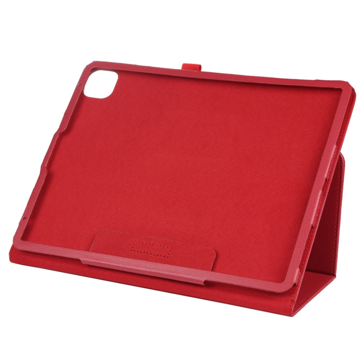 For iPad Pro 13 2024 Litchi Texture Solid Color Leather Tablet Case(Red) - free shipping - PMC TechLife - Order now!