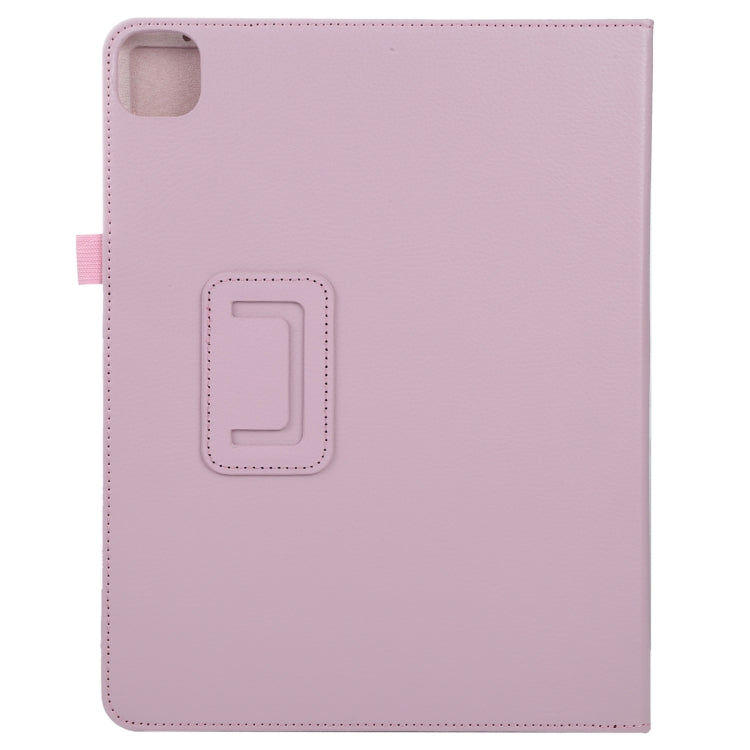 For iPad Pro 13 2024 Litchi Texture Solid Color Leather Tablet Case(Pink) - iPad Pro 13 2024 Cases by PMC TechLife | Online Shopping South Africa | PMC TechLife | Buy Now Pay Later Mobicred