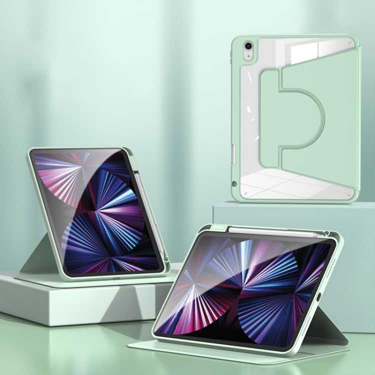 For iPad Pro 13 2024 2 in 1 Acrylic Split Rotating Leather Tablet Case(Matcha Green) - iPad Pro 13 2024 Cases by PMC TechLife | Online Shopping South Africa | PMC TechLife | Buy Now Pay Later Mobicred