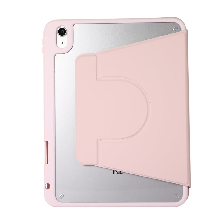 For iPad Pro 13 2024 2 in 1 Acrylic Split Rotating Leather Tablet Case(Pink) - iPad Pro 13 2024 Cases by PMC Jewellery | Online Shopping South Africa | PMC Jewellery | Buy Now Pay Later Mobicred