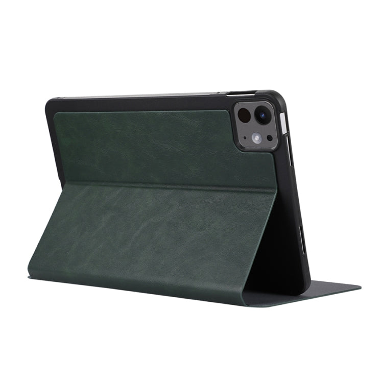 For iPad Pro 11 2024 TPU Flip Tablet Protective Leather Case(Green) - iPad Pro 11 2024 Cases by PMC Jewellery | Online Shopping South Africa | PMC Jewellery | Buy Now Pay Later Mobicred