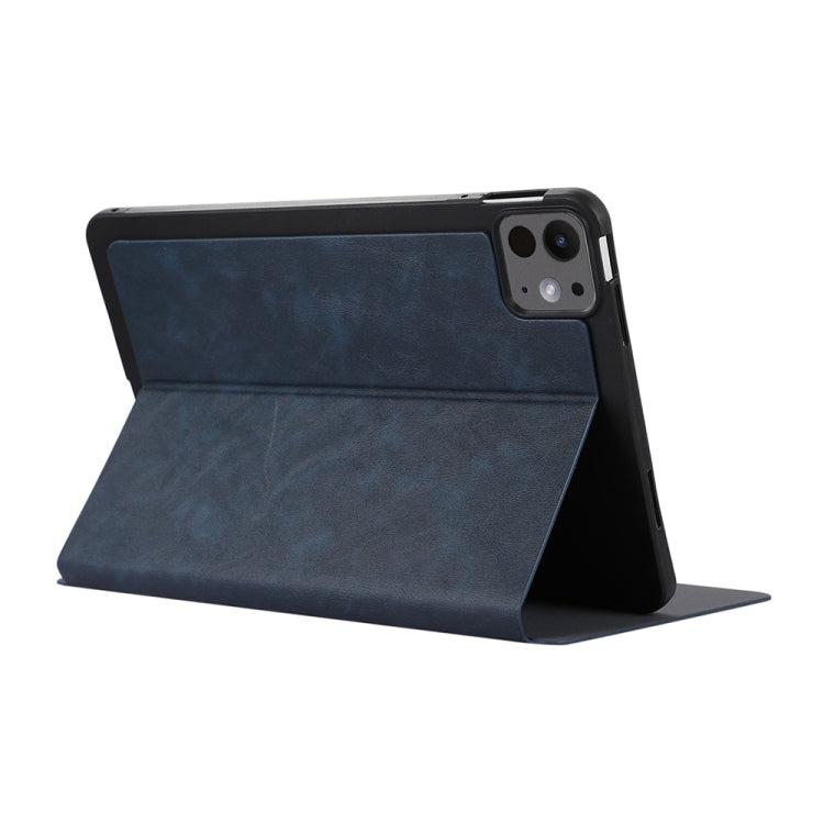 For iPad Pro 11 2024 TPU Flip Tablet Protective Leather Case(Dark Blue) - iPad Pro 11 2024 Cases by PMC Jewellery | Online Shopping South Africa | PMC Jewellery | Buy Now Pay Later Mobicred