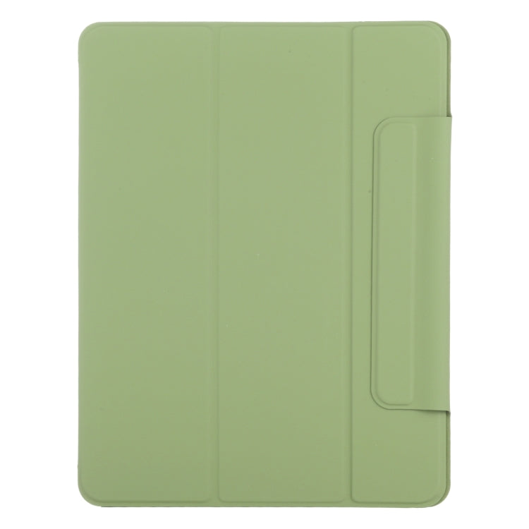 For iPad Air 11 2024 Double-sided Clip Fixed Buckle Magnetic PU Leather Smart Tablet Case(Grass Green) - iPad Air 11 2024 Cases by PMC Jewellery | Online Shopping South Africa | PMC Jewellery | Buy Now Pay Later Mobicred