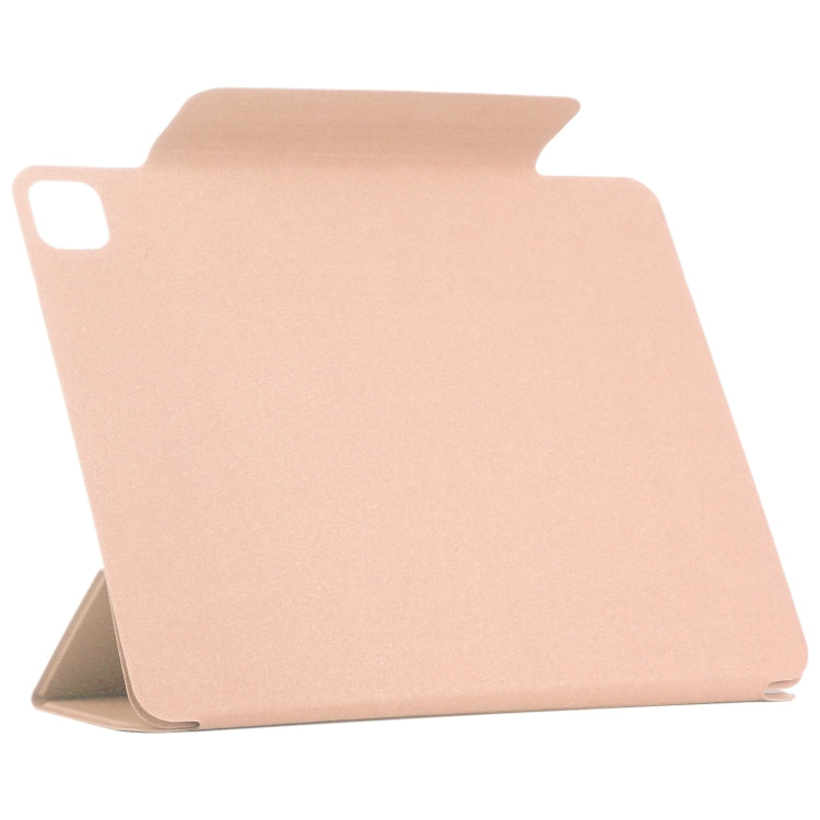 For iPad Pro 11 2024 Double-sided Clip Fixed Buckle Magnetic PU Leather Smart Tablet Case(Gold) - iPad Pro 11 2024 Cases by PMC TechLife | Online Shopping South Africa | PMC TechLife | Buy Now Pay Later Mobicred