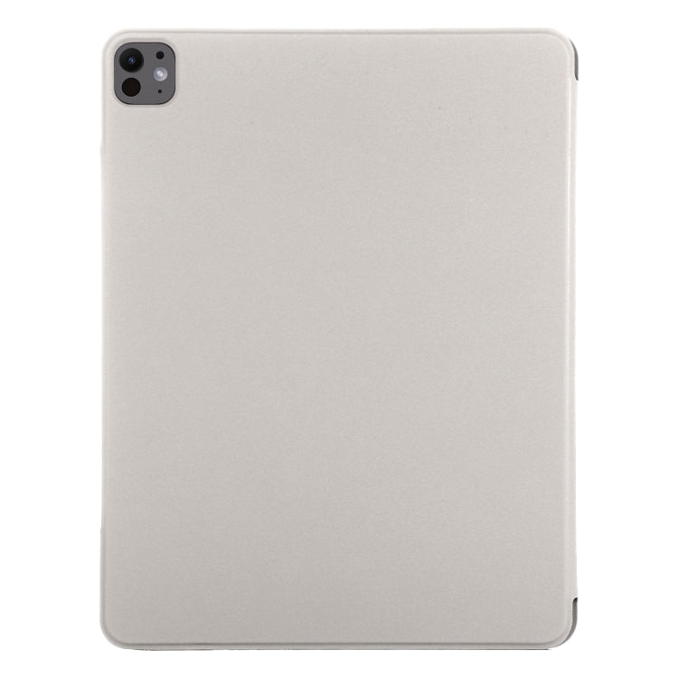 For iPad Pro 11 2024 Double-sided Clip Fixed Buckle Magnetic PU Leather Smart Tablet Case(Grey) - iPad Pro 11 2024 Cases by PMC Jewellery | Online Shopping South Africa | PMC Jewellery | Buy Now Pay Later Mobicred