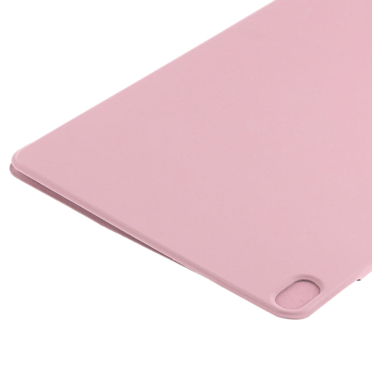 For iPad Air 13 2024 Double-sided Clip Fixed Buckle Magnetic PU Leather Smart Tablet Case(Light Pink) - iPad Air 13 2024 Cases by PMC Jewellery | Online Shopping South Africa | PMC Jewellery | Buy Now Pay Later Mobicred