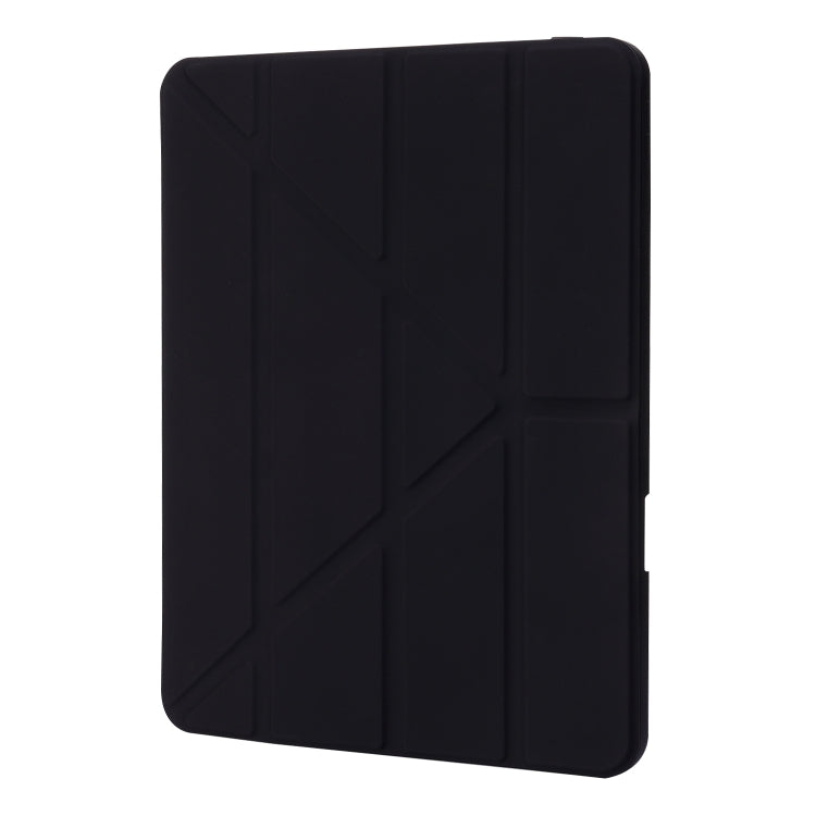 For iPad Pro 13 2024 Deformation Transparent Acrylic Leather Tablet Case(Black) - iPad Pro 13 2024 Cases by PMC Jewellery | Online Shopping South Africa | PMC Jewellery | Buy Now Pay Later Mobicred