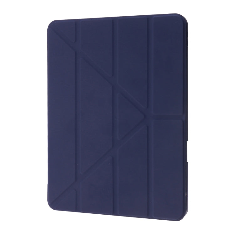 For iPad Air 11 2024 Deformation Transparent Acrylic Leather Tablet Case(Dark Blue) - iPad Air 11 2024 Cases by PMC Jewellery | Online Shopping South Africa | PMC Jewellery | Buy Now Pay Later Mobicred