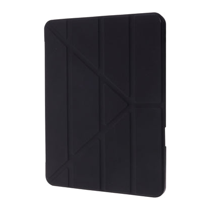 For iPad Air 11 2024 Deformation Transparent Acrylic Leather Tablet Case(Black) - iPad Air 11 2024 Cases by PMC Jewellery | Online Shopping South Africa | PMC Jewellery | Buy Now Pay Later Mobicred