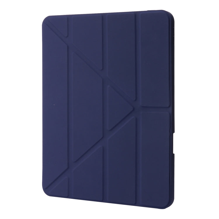 For iPad Pro 11 2024 Deformation Transparent Acrylic Leather Tablet Case(Dark Blue) - iPad Pro 11 2024 Cases by PMC Jewellery | Online Shopping South Africa | PMC Jewellery | Buy Now Pay Later Mobicred