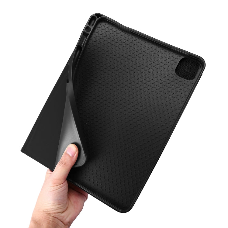 For iPad Pro 13 2024 Fabric Leather Tablet Case(Black) - iPad Pro 13 2024 Cases by PMC TechLife | Online Shopping South Africa | PMC TechLife | Buy Now Pay Later Mobicred