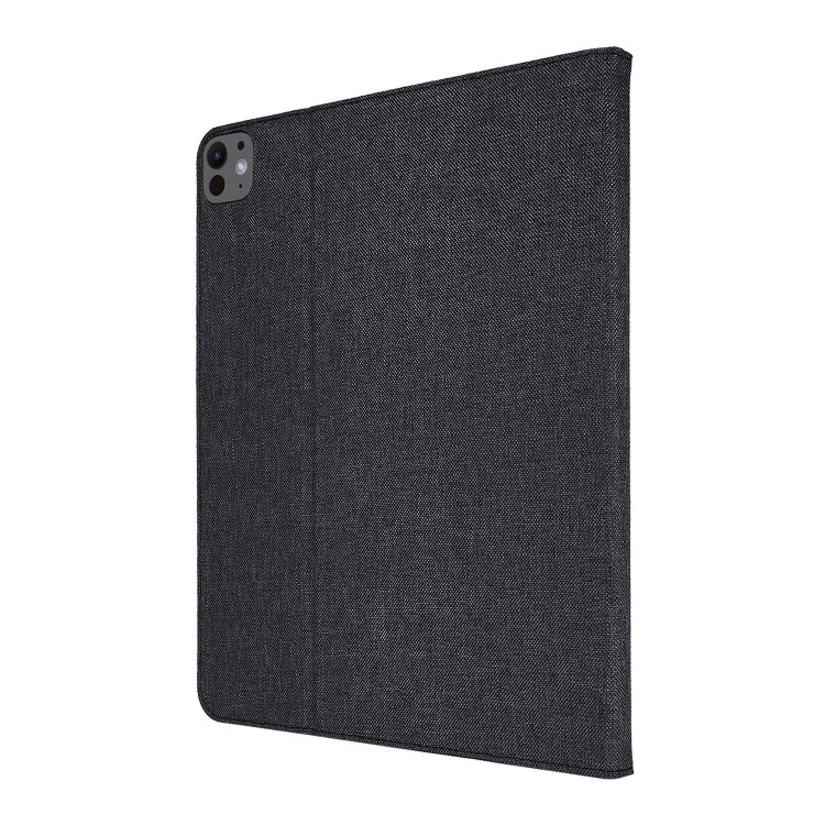 For iPad Pro 11 2024 Fabric Leather Tablet Case(Black) - iPad Pro 11 2024 Cases by PMC TechLife | Online Shopping South Africa | PMC TechLife | Buy Now Pay Later Mobicred