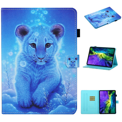 For iPad Pro 11 2024 Coloured Drawing Stitching Smart Leather Tablet Case(Little Tiger) - iPad Pro 11 2024 Cases by PMC Jewellery | Online Shopping South Africa | PMC Jewellery | Buy Now Pay Later Mobicred