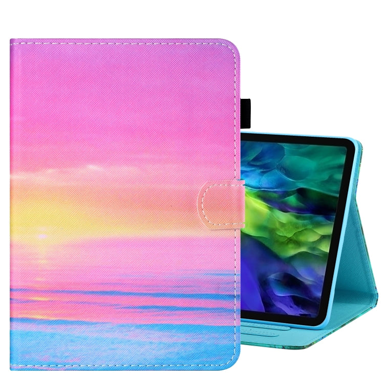 For iPad Pro 11 2024 Coloured Drawing Stitching Smart Leather Tablet Case(Sunset) - iPad Pro 11 2024 Cases by PMC Jewellery | Online Shopping South Africa | PMC Jewellery | Buy Now Pay Later Mobicred
