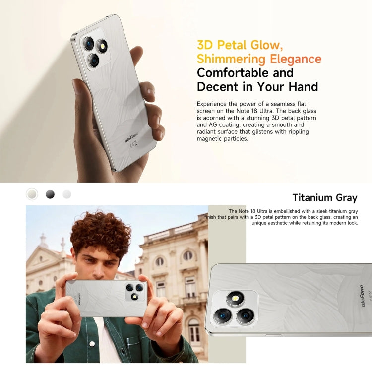 [HK Warehouse] Ulefone Note 18 Ultra, 6GB+256GB, Side Fingerprint, 6.78 inch Android 13 MediaTek Dimensity 720 5G MT6853 Octa Core 2.0GHz, NFC, Network: 5G(Titanium Gray) - Ulefone by Ulefone | Online Shopping South Africa | PMC Jewellery