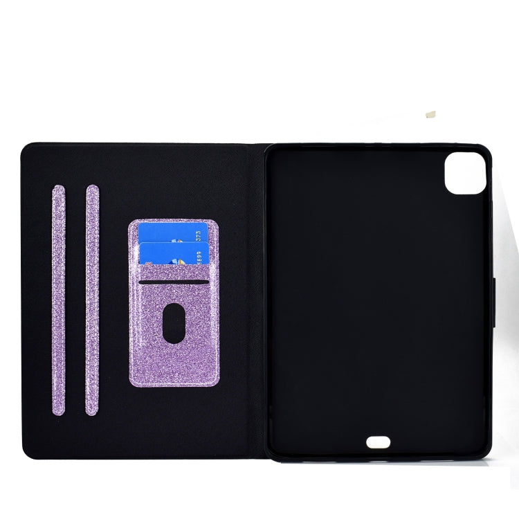 For iPad Pro 11 2024 Varnish Glitter Powder Smart Leather Tablet Case(Purple) - iPad Pro 11 2024 Cases by PMC Jewellery | Online Shopping South Africa | PMC Jewellery | Buy Now Pay Later Mobicred