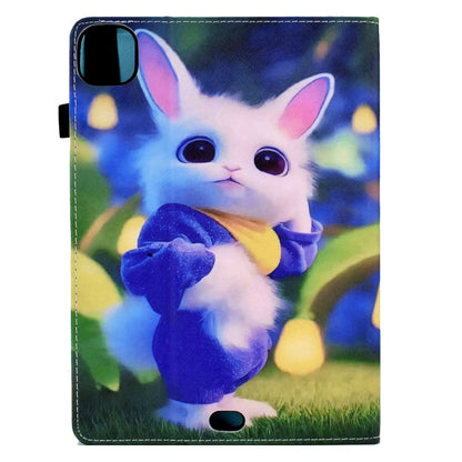 For iPad Pro 11 2024 Painted Elastic Band Smart Leather Tablet Case(Cute Rabbit) - iPad Pro 11 2024 Cases by PMC Jewellery | Online Shopping South Africa | PMC Jewellery | Buy Now Pay Later Mobicred