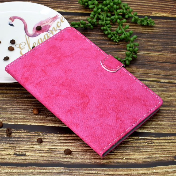 For iPad Pro 11 2024 Marble Style Cloth Texture Smart Leather Tablet Case(Rose Red) - iPad Pro 11 2024 Cases by PMC TechLife | Online Shopping South Africa | PMC TechLife | Buy Now Pay Later Mobicred