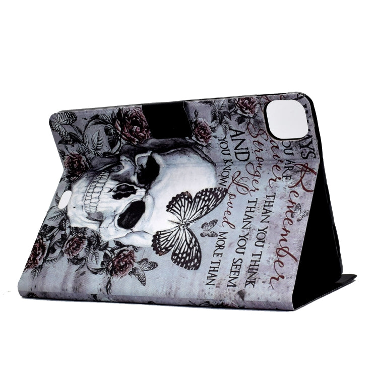 For iPad Pro 11 2024 Colored Drawing Horizontal Flip Tablet Leather Case(Skull) - iPad Pro 11 2024 Cases by PMC Jewellery | Online Shopping South Africa | PMC Jewellery | Buy Now Pay Later Mobicred