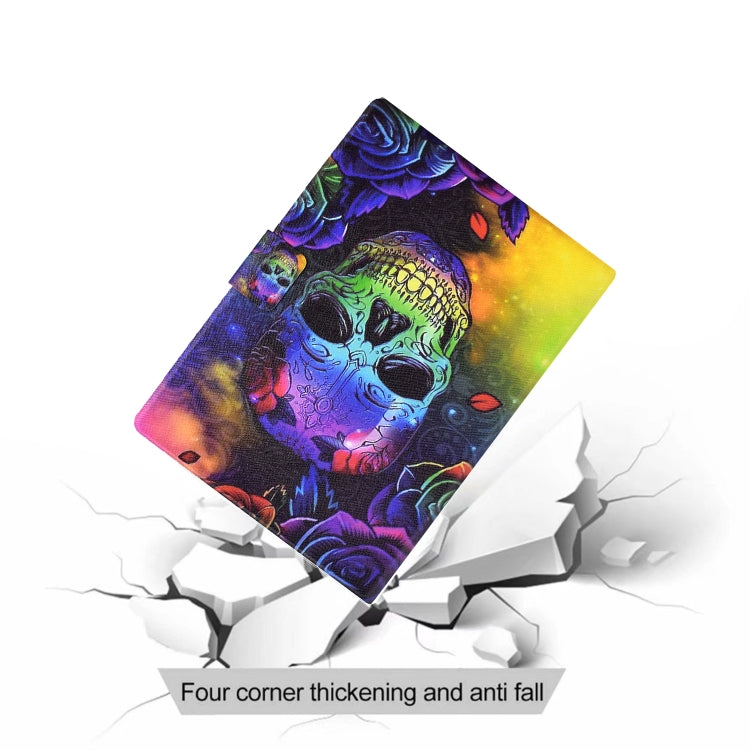 For iPad Pro 11 2024 Colored Drawing Smart Leather Tablet Case(Skull) - iPad Pro 11 2024 Cases by PMC Jewellery | Online Shopping South Africa | PMC Jewellery | Buy Now Pay Later Mobicred