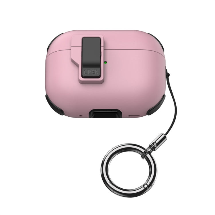 For AirPods Pro 2 Mechanical Switch Lock Bluetooth Earphone Protective Case(Pink) - free shipping - PMC Jewellery - Order now!