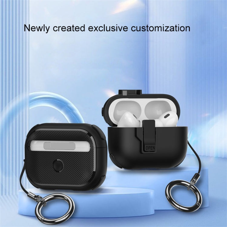 For AirPods Pro 2 Mechanical Switch Lock Bluetooth Earphone Protective Case(White) - free shipping - PMC Jewellery - Order now!