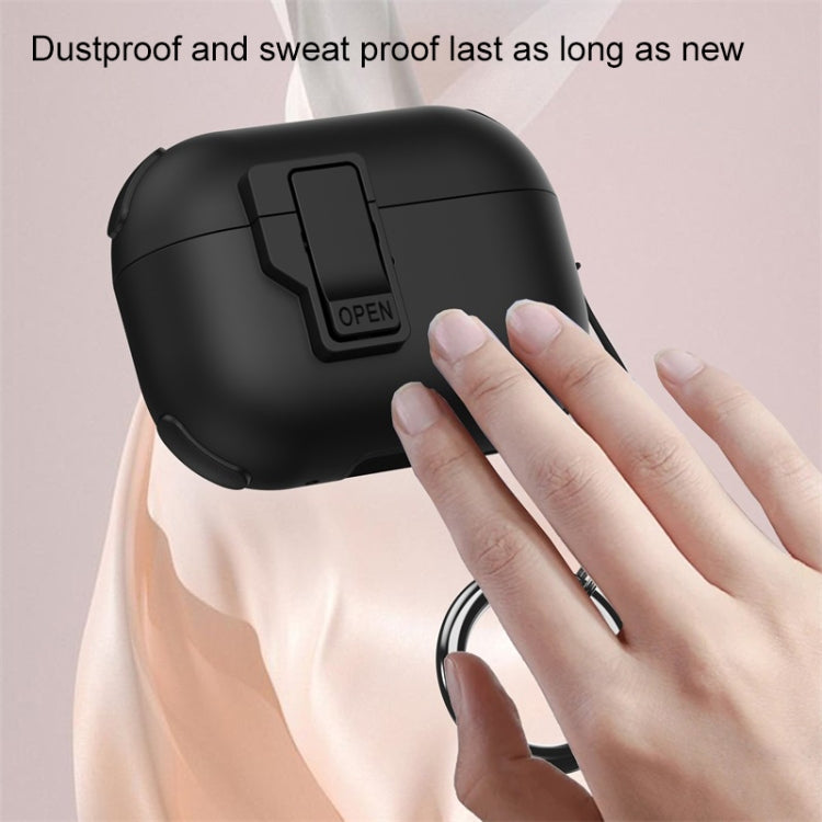 For AirPods Pro 2 Mechanical Switch Lock Bluetooth Earphone Protective Case(Pink) - free shipping - PMC Jewellery - Order now!