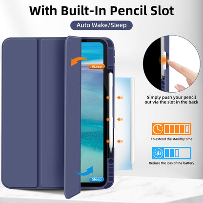 For iPad Pro 13 2024 3-fold TPU Smart Leather Tablet Case with Pen Slot(Royal Blue) - iPad Pro 13 2024 Cases by PMC Jewellery | Online Shopping South Africa | PMC Jewellery | Buy Now Pay Later Mobicred