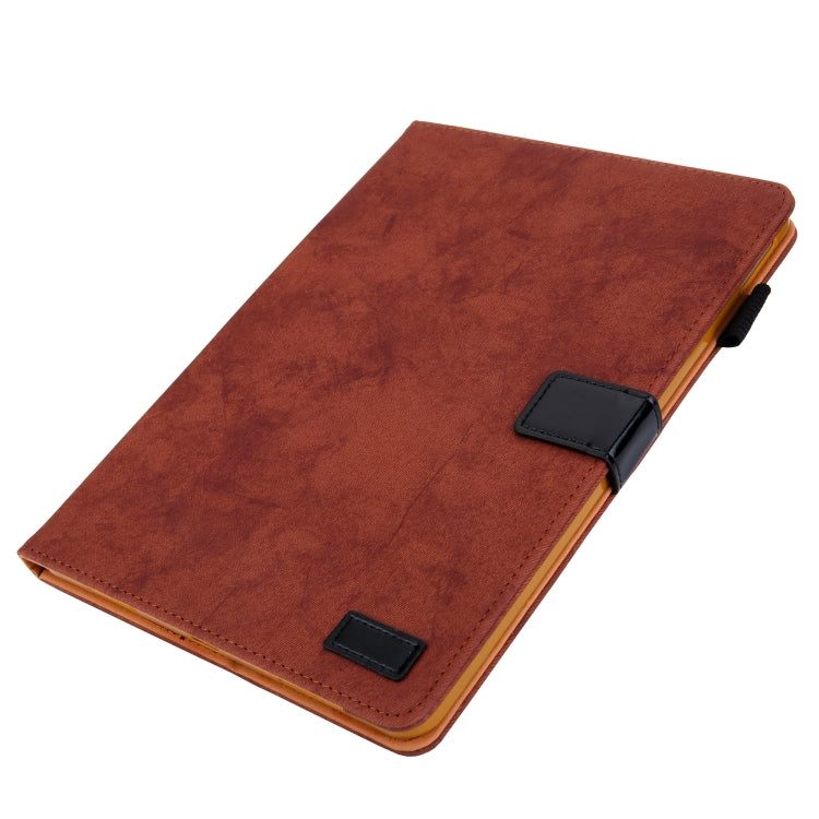 For iPad Pro 11 2024 Cloth Texture Leather Tablet Case(Brown) - iPad Pro 11 2024 Cases by PMC Jewellery | Online Shopping South Africa | PMC Jewellery | Buy Now Pay Later Mobicred