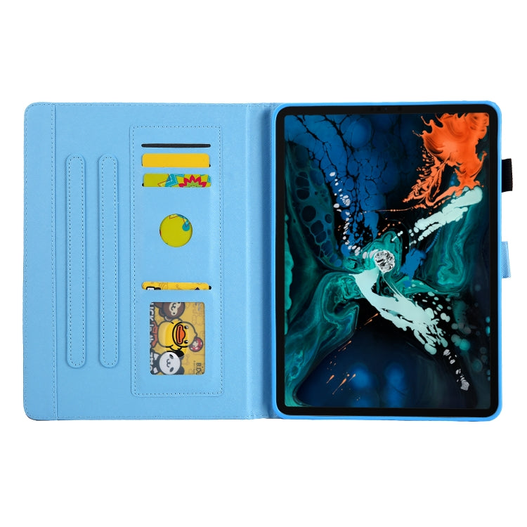 For iPad Pro 11 2024 Colored Drawing Leather Smart Tablet Case(Dazzling Pineapple) - iPad Pro 11 2024 Cases by PMC TechLife | Online Shopping South Africa | PMC TechLife | Buy Now Pay Later Mobicred
