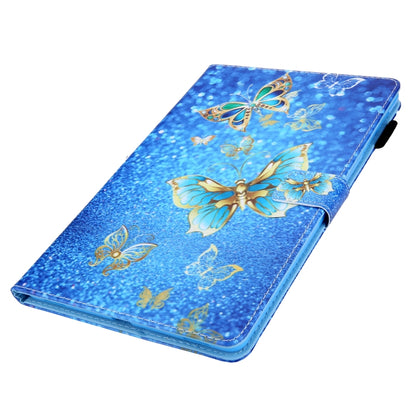 For iPad Pro 11 2024 Colored Drawing Leather Smart Tablet Case(Golden Butterfly) - iPad Pro 11 2024 Cases by PMC Jewellery | Online Shopping South Africa | PMC Jewellery | Buy Now Pay Later Mobicred