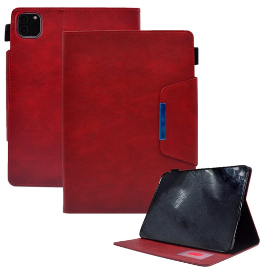For iPad Pro 11 2024 Suede Cross Texture Magnetic Clasp Leather Smart Tablet Case(Red) - iPad Pro 11 2024 Cases by PMC Jewellery | Online Shopping South Africa | PMC Jewellery | Buy Now Pay Later Mobicred