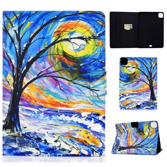 For iPad Pro 11 2024 Voltage Colored Drawing Smart Leather Tablet Case(Watercolor Tree) - iPad Pro 11 2024 Cases by PMC Jewellery | Online Shopping South Africa | PMC Jewellery | Buy Now Pay Later Mobicred