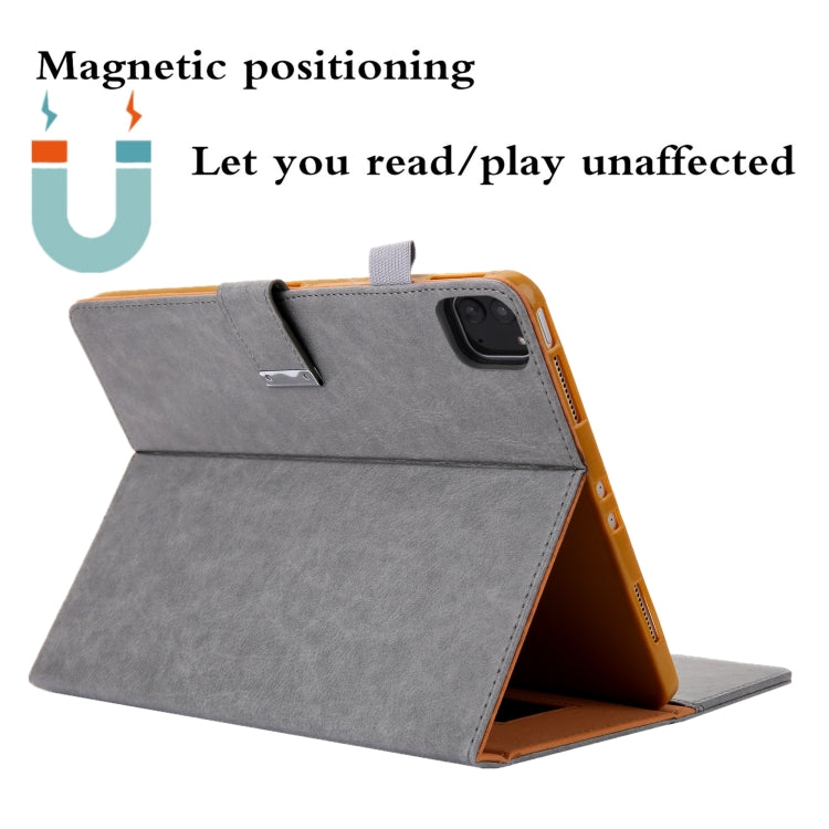 For iPad Pro 11 2024 Business Style Horizontal Flip Leather Smart Tablet Case with Holder(Grey) - iPad Pro 11 2024 Cases by PMC Jewellery | Online Shopping South Africa | PMC Jewellery | Buy Now Pay Later Mobicred