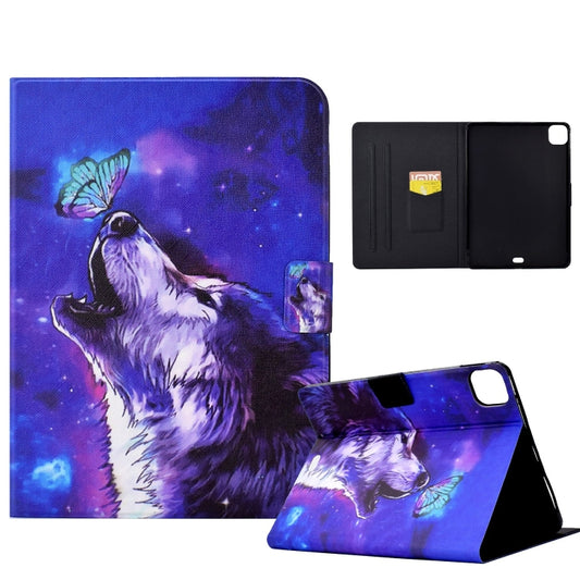 For iPad Pro 11 2024 Voltage Colored Drawing Smart Leather Tablet Case(Butterfly Wolf) - iPad Pro 11 2024 Cases by PMC Jewellery | Online Shopping South Africa | PMC Jewellery | Buy Now Pay Later Mobicred