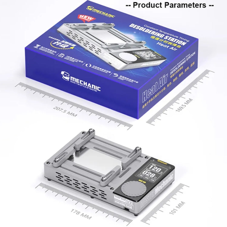 Mechanic Heat Air Intelligent Motherboard Layered Desoldering Station For iPhone X-15 Series, EU Plug - Separation Equipment by MECHANIC | Online Shopping South Africa | PMC Jewellery