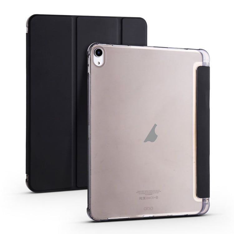 For iPad Air 11 2024 3-fold TPU Leather Smart Tablet Case with Pen Slot(Black) - iPad Air 11 2024 Cases by PMC Jewellery | Online Shopping South Africa | PMC Jewellery | Buy Now Pay Later Mobicred