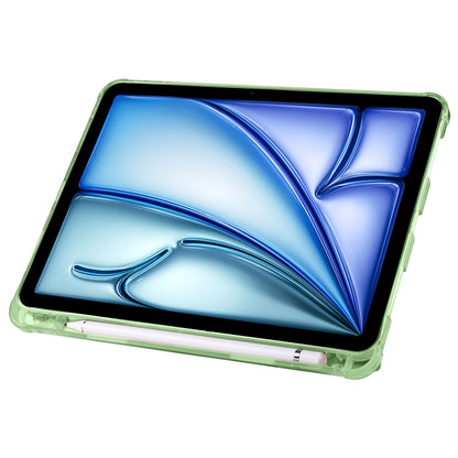 For iPad Air 11 2024 Multi-folding TPU Leather Smart Tablet Case with Pen Slot(Matcha Green) - iPad Air 11 2024 Cases by PMC Jewellery | Online Shopping South Africa | PMC Jewellery | Buy Now Pay Later Mobicred