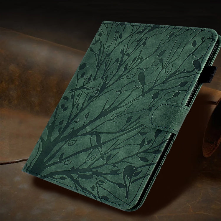 For iPad Pro 11 2024 Fortune Tree Embossed Leather Smart Tablet Case(Green) - iPad Pro 11 2024 Cases by PMC Jewellery | Online Shopping South Africa | PMC Jewellery | Buy Now Pay Later Mobicred