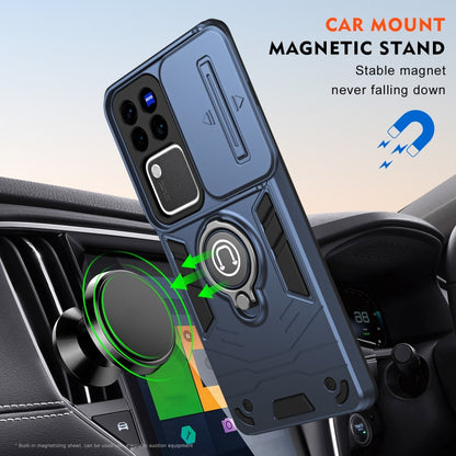 For vivo V30 / V30 Pro Camshield Ring Holder Phone Case(Royal Blue) - vivo Cases by PMC Jewellery | Online Shopping South Africa | PMC Jewellery | Buy Now Pay Later Mobicred